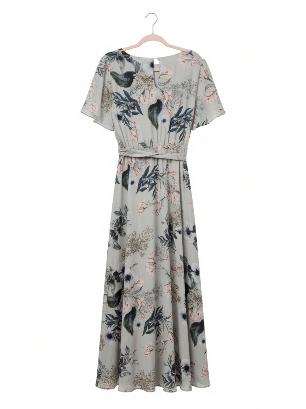 Baltic Born Naomi Pale Blue Short Sleeve Maxi Dress XL EUC - Picture 4 of 5